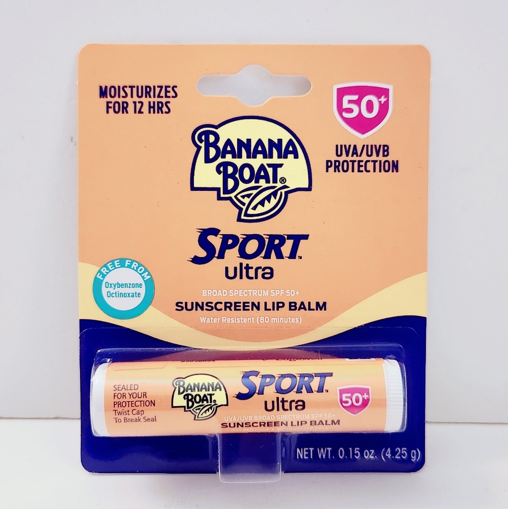 ⭐4/$15 Banana Boat Sport Ultra Sunscreen Lip Balm SPF 50